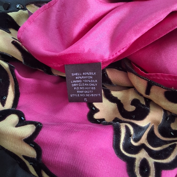 Burned velvet applique club top beads halter - Picture 8 of 12